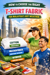 Comparison of cotton, microfiber dry-fit, and hybrid T-shirt fabrics suitable for Malaysia’s hot and humid weather